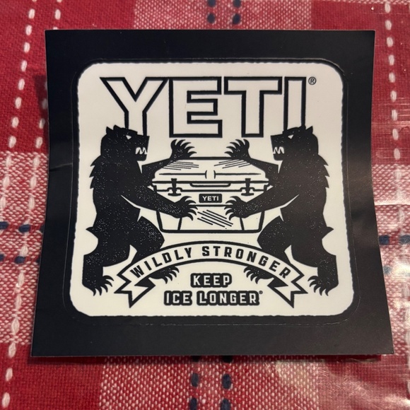 NEW YETI STICKER - Wildly Stronger, Keep Ice Longer Decal - Picture 2 of 2